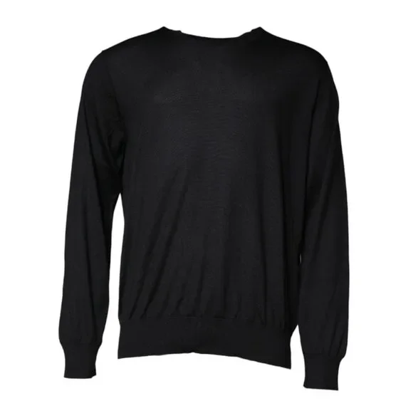 Dolce & Gabbana Black Cashmere Crew Neck Pullover Sweater - Picture 2 of 7